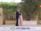 G7 Italia, Giorgia Meloni accoglie il Presidente Usa Biden