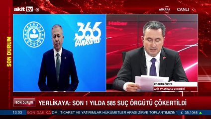 Yerlikaya: Som 1 yılda 585 suç örgütü çökertildi