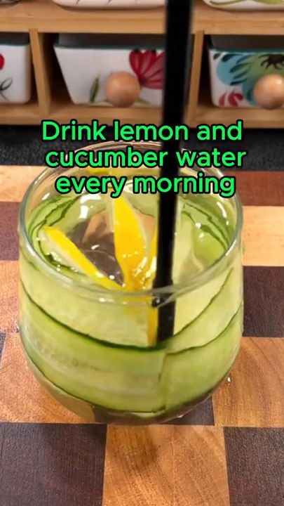 What happens to your body if you drink lemon and cucumber water every morning