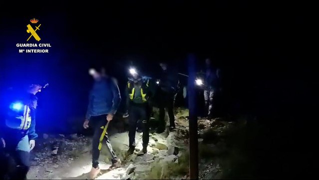 Rescate de senderistas por la Guardia Civil en Candelario