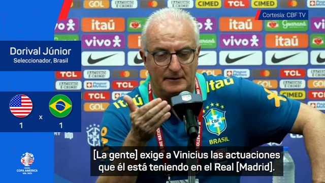 Dorival Junior: Veremos al Vinicius del Real Madrid en los momentos importantes de la Copa América