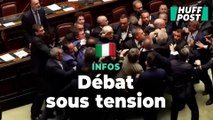 Un député italien évacué après une bagarre avec l’extrême droite au Parlement