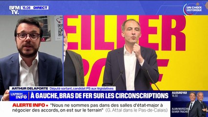 Législatives: le Front populaire est "la survie de la République", sans lui le PS sera "disqualifié", déclare Arthur Delaporte (candidat PS)