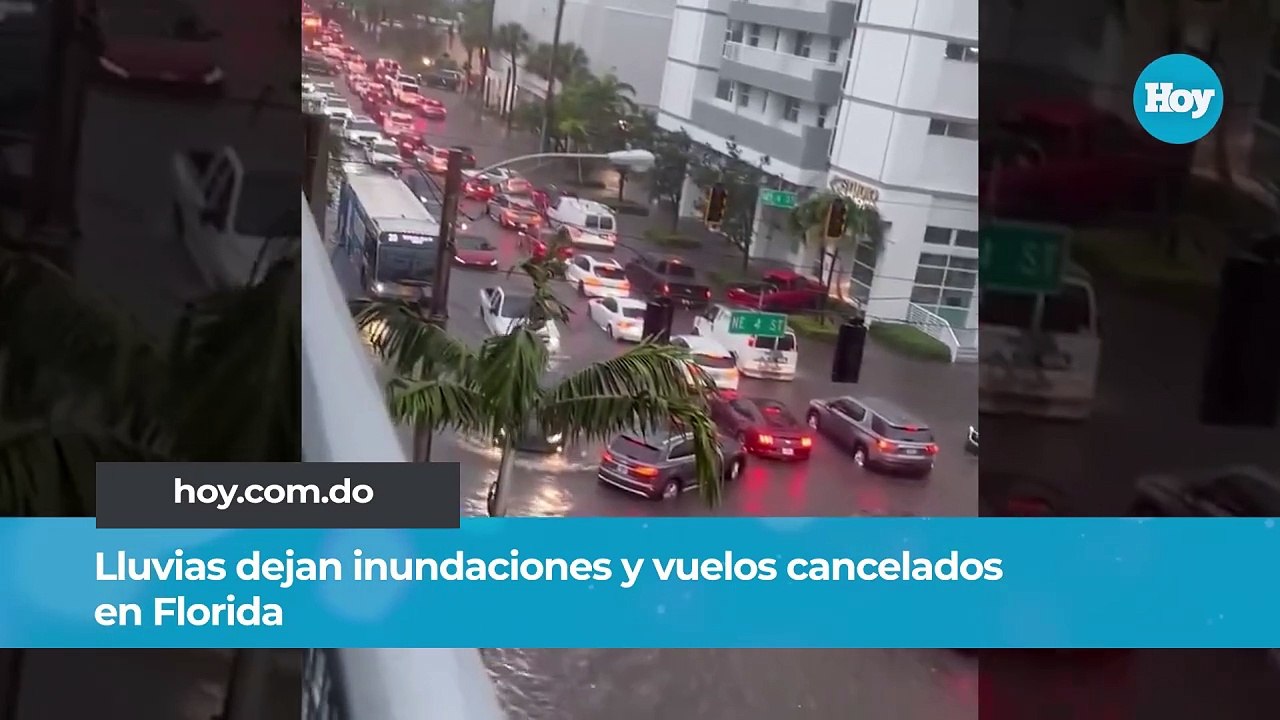 Lluvias dejan inundaciones y vuelos cancelados en Florida