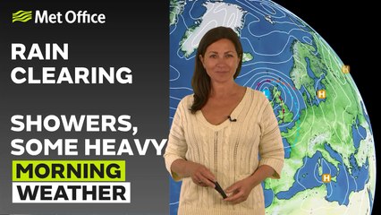 Met Office Morning Weather Forecast 14/06/24 - Windy in the northwest, showers and sun