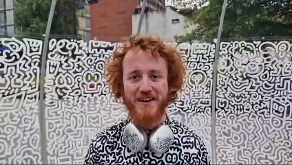 Watch Mr Doodle create huge new artwork in Sheffield city centre