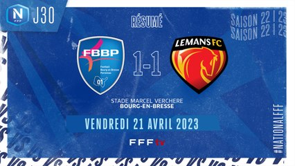 J30 I Bourg-Péronnas 01 – Le Mans FC (1-1)