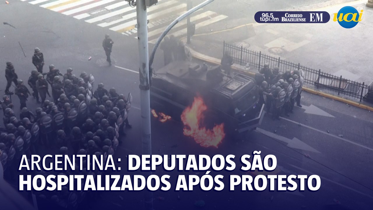Deputados saem feridos em protesto na Argentina