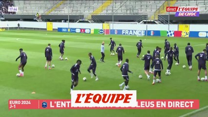 Скачать видео: Mbappé et Coman absents de l'entraînement - Foot - Euro - France