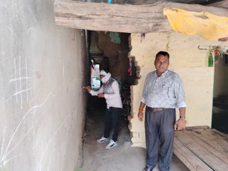 प्रशासन ने आरोपी के घर को ढहाने किया सीमांकन