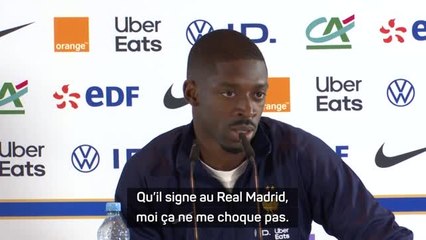Bleus - Dembélé : “Ça ne m’a pas choqué que Mbappé signe au Real Madrid”
