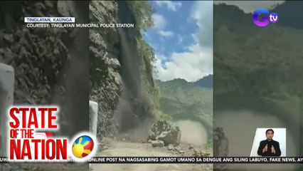 State of the Nation Part 1: Tubig-gripo, ligtas pang inumin; Landslide sa Kalinga; Atbp.