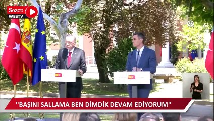 Erdoğan'dan İspanyol gazeteciye tepki