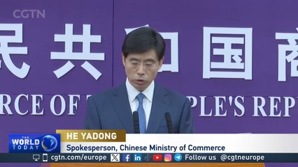 China’s ministry of commerce claims EU tariffs violate WTO rules