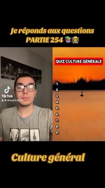 Je réponds aux questions PARTIE 254 (culture générale) ‍