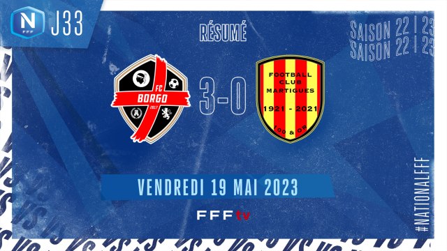 J33 | FC Borgo - FC Martigues (3-0)