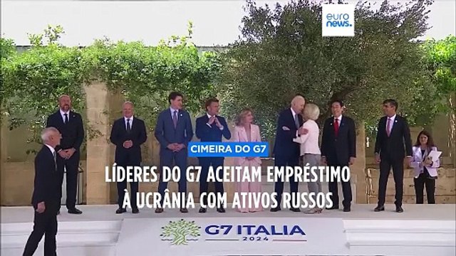G7 concorda com empréstimo à Ucrânia de ativos russos