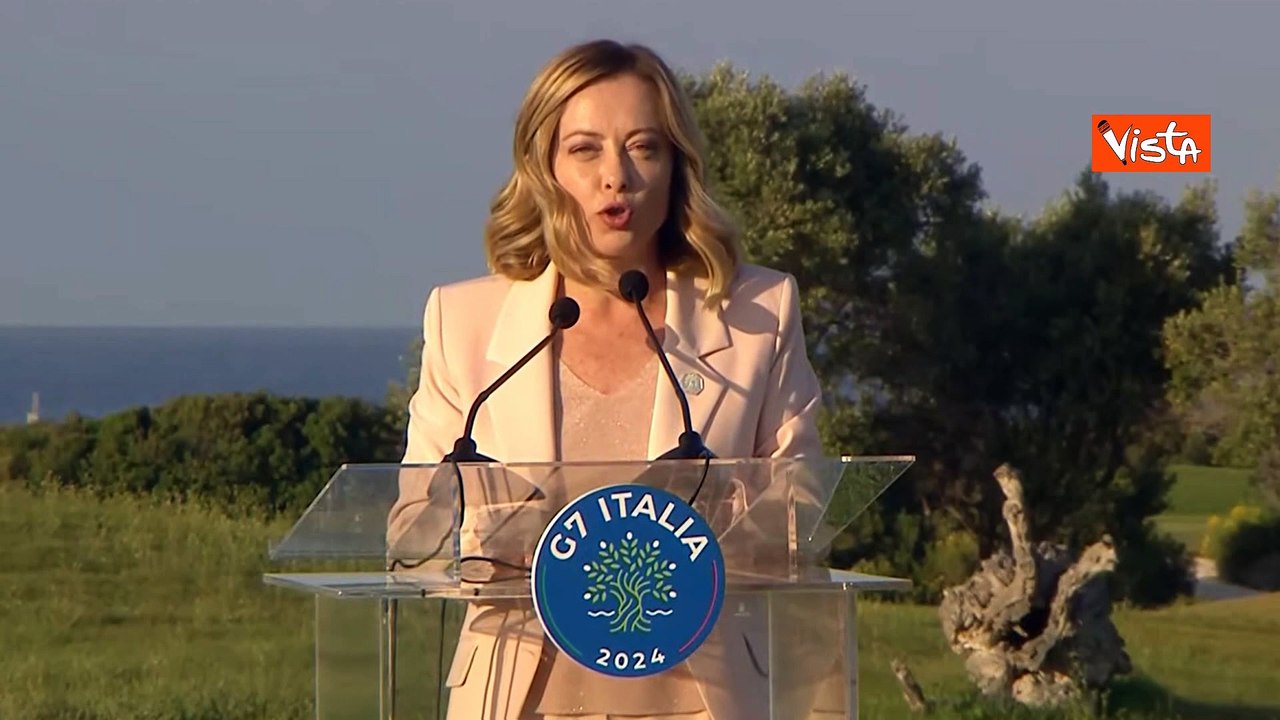 Meloni: "Da colleghi G7 raccolto ampio sostegno sul Piano Mattei"