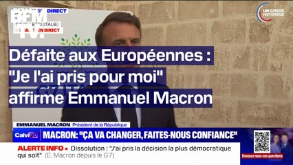 Assurance chômage, aide à l'Ukraine...Emmanuel Macron s'exprime depuis le G7 en Italie