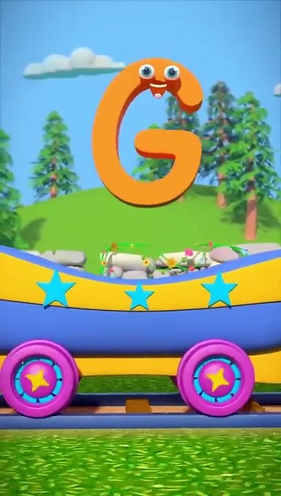 The train cartoon ABC learn