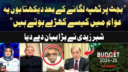 Budget par Thappa Lagane kay bad dekhta Hoon ye Awam Main Kaise Kharay Hotay Hai" Shabbar Zaidi's Statement