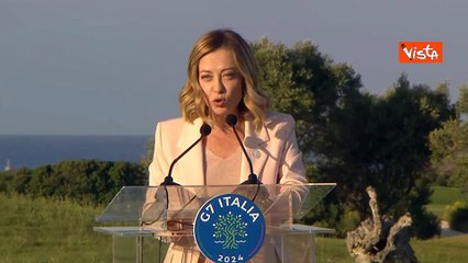 G7, Meloni: "Sostegno unanime a proposta Usa su cessate il fuoco a Gaza e liberazione degli ostaggi"