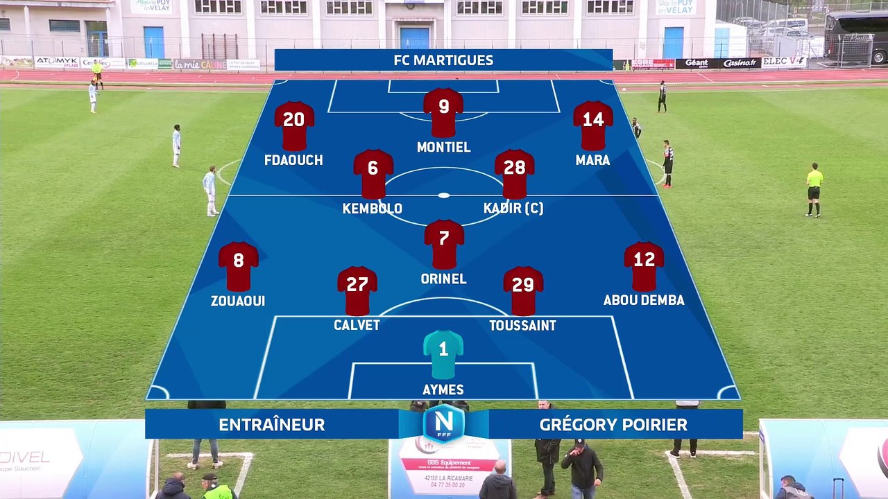 J27 I Le Puy en Velay Foot 43  - FC Martigues (2-2) en replay