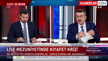 Kocaeli'de lisedeki mezuniyet töreninde kıyafet krizine Bakan Tekin'den açıklama