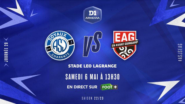 J20 I ASJ Soyaux – EA Guingamp (1-2)