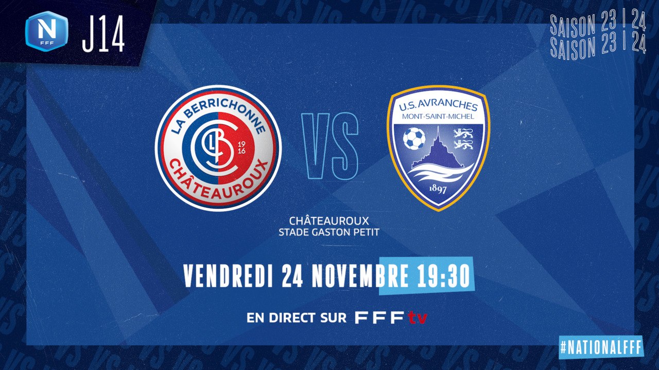 J14 | LB CHATEAUROUX - US AVRANCHES MSM (1-2),...