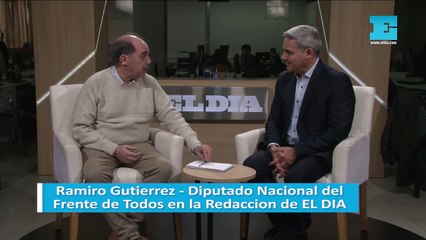 Ramiro Gutierrez en la Redacción de EL DIA