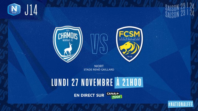 J14 | Chamois Niortais FC – FC Sochaux M. (4-2)