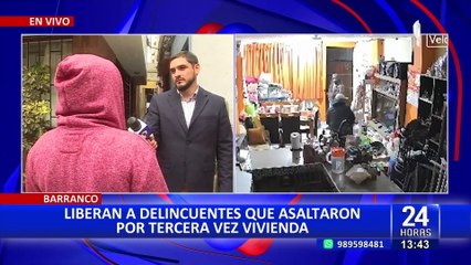 Barranco: liberan a delincuentes que asaltaron vivienda en tres oportunidades