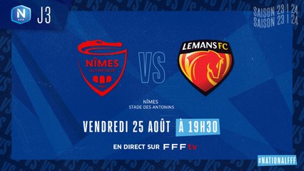 J3 I Nîmes Olympique - Le Mans FC (1-1)