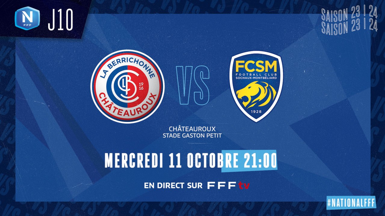 J10 | LB CHATEAUROUX - FC SOCHAUX M. (1-1), le résumé I National FFF 2023-2024