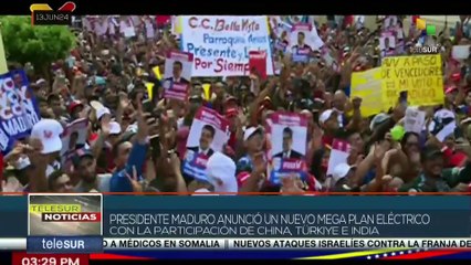 Apoyo masivo del pueblo merideño al presidente Nicolás Maduro