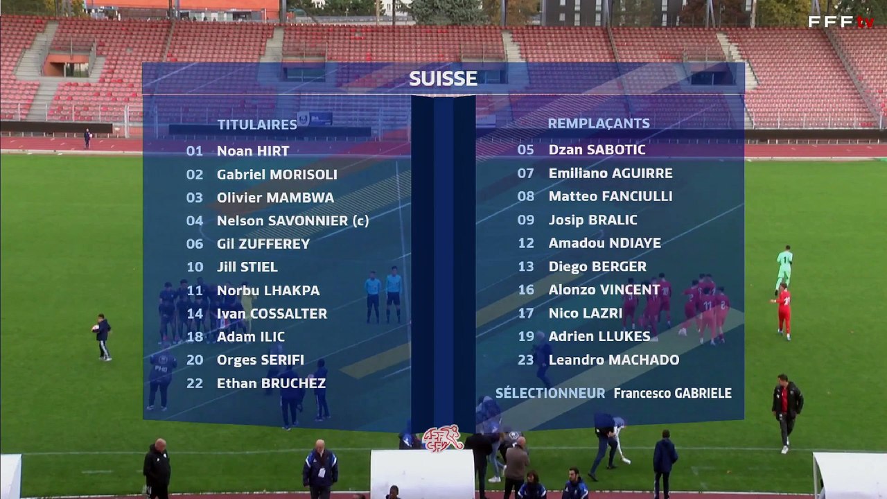 LIVE 1 - SÉLECTIONS (1080p)  -  France-Suisse U16 (Clip)