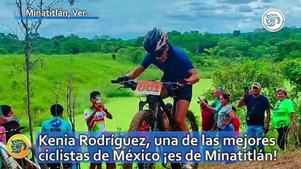 Kenia Rodríguez, una de las mejores ciclistas de México ¡es de Minatitlán!