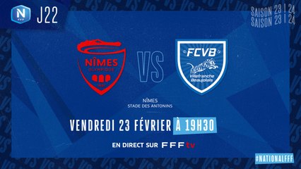 Download Video: J22 I Nîmes Olympique - FC Villefranche B. (1-1)