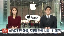 'AI 날개' 단 애플, 5개월 만에 시가총액 1위 복귀
