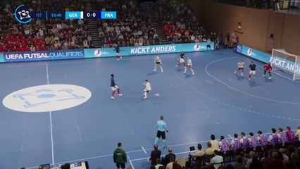 Souheil Mouhoudine ouvre le score pour la France face à Allemagne