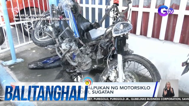 Angkas, patay sa salpukan ng motorsiklo at 6-wheeler; Rider, sugatan | Balitanghali