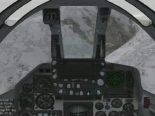 Mirage IIIS over the Swiss Alps