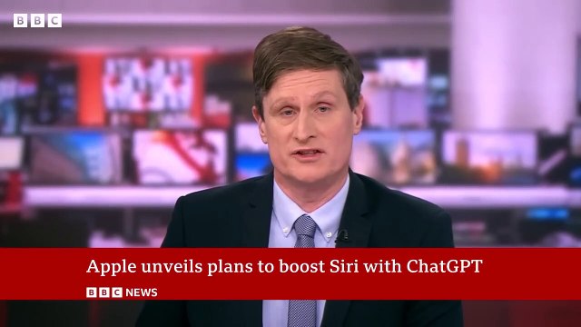 Apple announces plan to boost Siri with ChatGPT _ BBC News