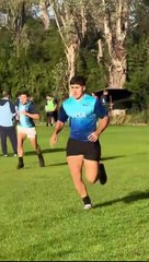 El bahiense Tiziano Copreni entrena en Casa Pumas