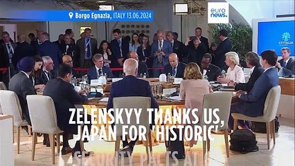 Zelenskyy thanks US, Japan for 'historic' security pacts on first day of G7 summit