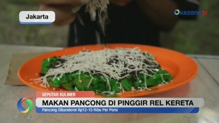 Sensasi Makan Pancong di Pinggir Rel Kereta