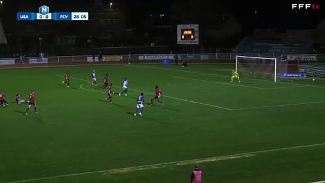 L'US Avranches MSM ouvre le score logiquement avec Steven Nsimba