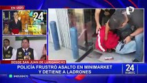 Policía frustra asalto en San Juan de Lurigancho y detiene a dos delincuentes