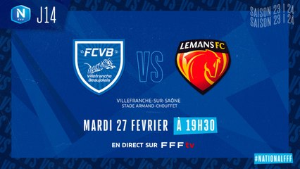 J14 | FC Villefranche B. – Le Mans FC (0-4)